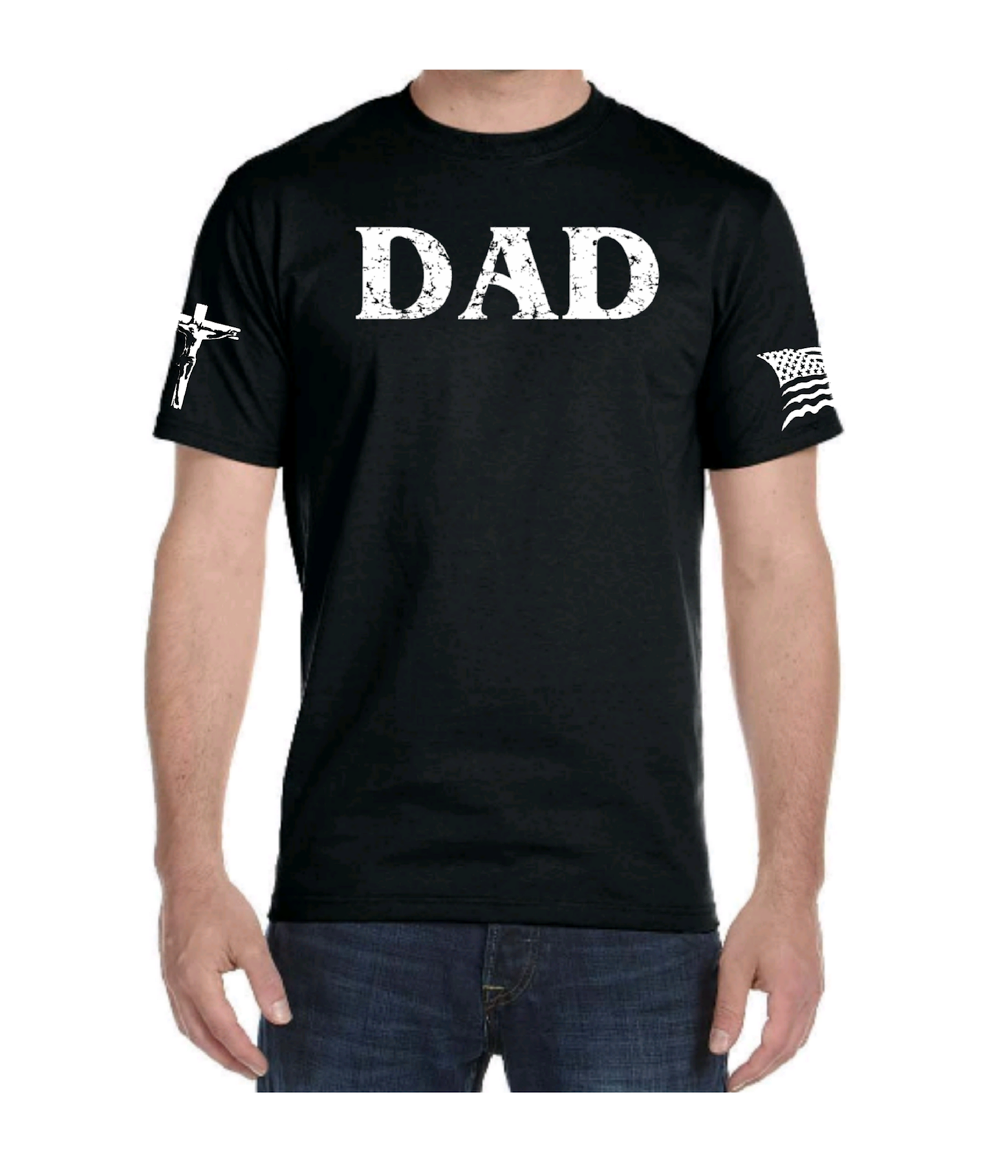 Men's DAD Fathers Day Short Sleeve T-shirt Tee by Believe