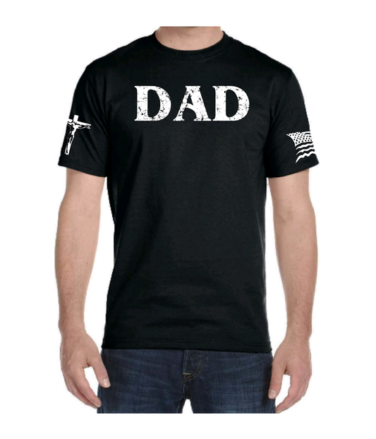 Men's DAD Fathers Day Short Sleeve T-shirt Tee by Believe