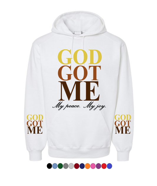 UNISEX Men's Ladies GOD GOT ME My Soul My Peace 50/50 Pullover Hoodie [S-3XL]