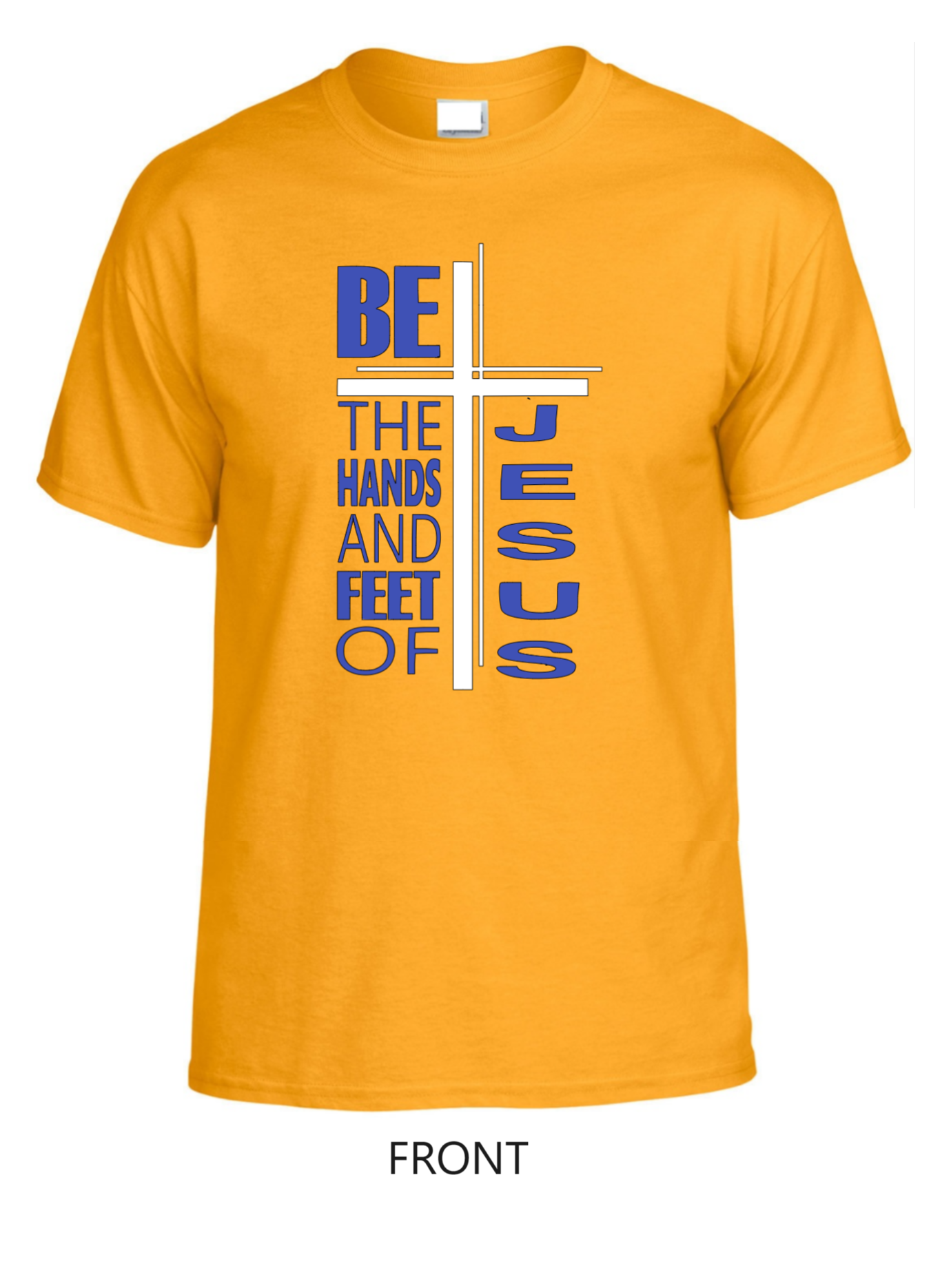 Unisex NCOF Deaconness Outreach T-shirt Regular Fit Gold Royal Blue [S-3XL]