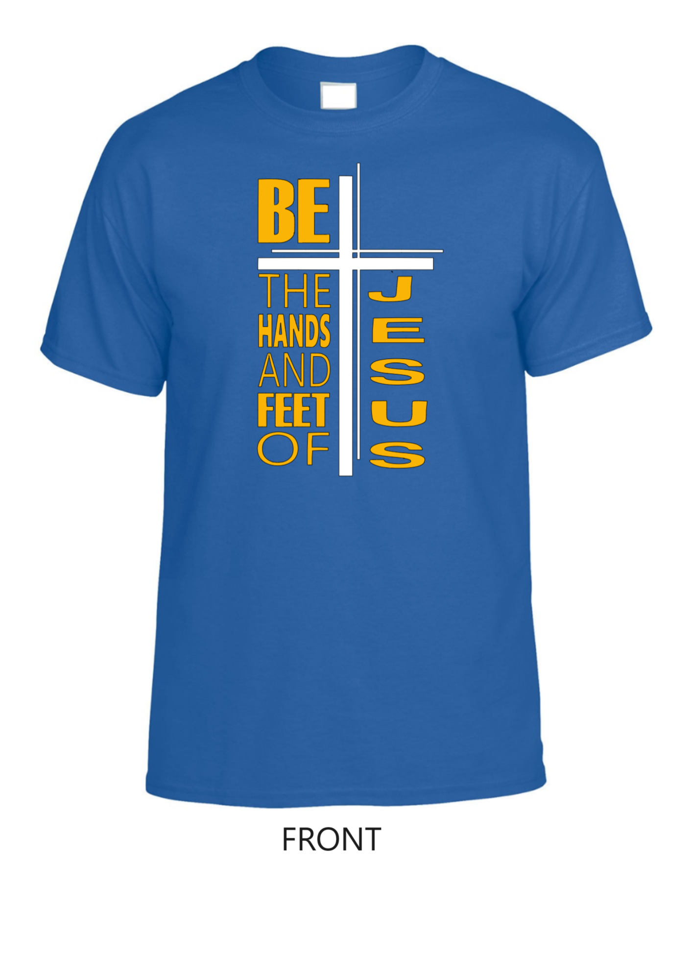 Unisex NCOF Deaconness Outreach T-shirt Regular Fit Gold Royal Blue [S-3XL]