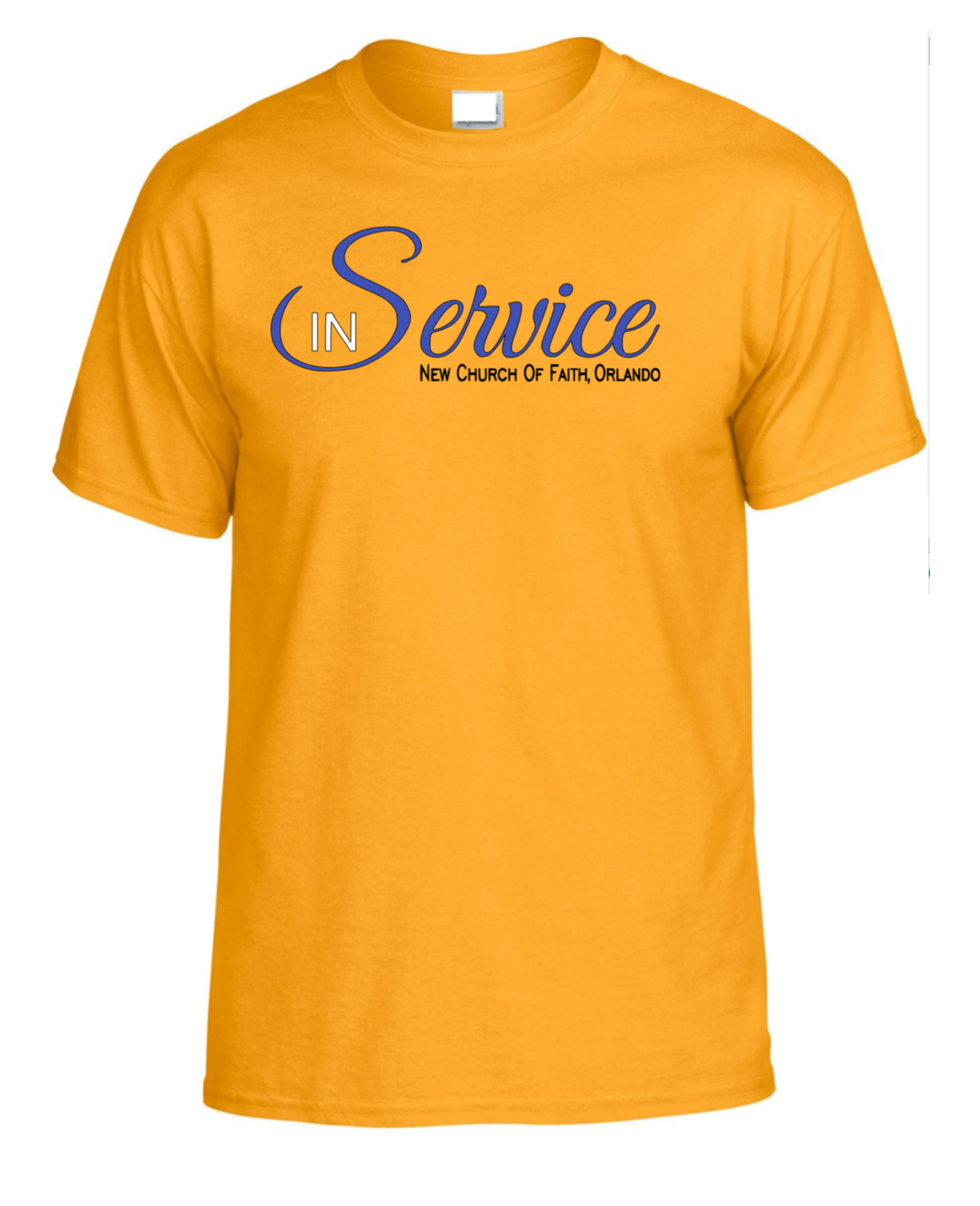 Unisex NCOF Deaconness Outreach T-shirt Regular Fit Gold Royal Blue [S-3XL]